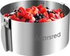 Verstellbarer Tortenring aus verdicktem 304-Edelstahl mit Produktbild-Vorschau 1