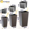KADAX sada ratanových kvetináčov "Pesaro", plastový Náhľad obrázku produktu 2