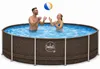 HAF - Swing Frame Pool rund Grau Rattan-Optik (Ø 366 cm, 91 Produktbild-Vorschau 1