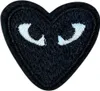 Herz-Herz-Augen-Emblem-Aufnäher zum Aufbügeln, Schwarz Produktbild-Vorschau 1