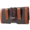 A close-up, side view of a phone holster with a belt clip. Produktbild-Vorschau