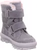 A single gray boot with pink trim is shown against a white background. Voir les images du produit