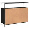 Kredens czarny 100x35x80 cm materiał drewnopochodny Podgląd zdjęcia produktu 9