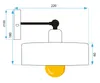 tooLight Wandlampe App1332-1W Black Produktbild-Vorschau 9