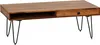 Wohnling Table basse en bois massif de Sheesham 120 x 60 x Voir les images du produit 13
