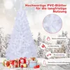 GOPLUS 150 cm Künstlicher Weihnachtsbaum, Weißer Tanne Produktbild-Vorschau 3