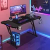 Jopassy Z-förmiger Gaming Schreibtisch Computertisch Produktbild-Vorschau 1