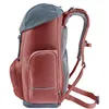 A side view of a red and gray Deuter daypack. Voir les images du produit