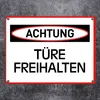 Türe freihalten Warn- und Hinweisschild im modernen Design Produktbild-Vorschau 2