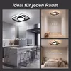 42W LED Deckenleuchte Schwarz Ø32cm, Moderne Deckenlampe Produktbild-Vorschau 5