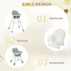 FCH chaise haute bébé, chaise haute bébé, chaise enfant, , Voir les images du produit 2