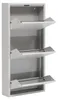 Furni24 Metall Schuhschrank Grau schmal – Schuhkipper mit 3 Produktbild-Vorschau 15