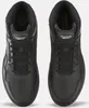 A top-down view of a pair of black Reebok high-top sneakers. Produktbild-Vorschau