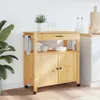 vidaXL Küchenwagen MONZA 84x40x88,5 cm Massivholz Kiefer Produktbild-Vorschau 3