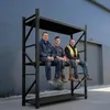 Bauhus Regał Przemysłowy Magazynowy Czarny 250x150x60 cm Podgląd zdjęcia produktu 11