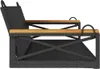 vidaXL Závěsná lavice černá 109x62x40 cm polyratan Náhled obrázku produktu 5