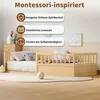 Letto per bambini in legno massello, modello a terra, Anteprima dell’immagine prodotto 3