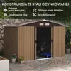 Outsunny Gerätehaus Geräteschuppen Gartenhaus Gelb 277 x Produktbild-Vorschau 11