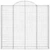 Gabionen mit Hochbogen 4 Stk. 200x50x180/200cm Verzinktes Produktbild-Vorschau 4