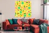 MuchoWow® Poster Sommer - Flamingo - Gelb 100x100 cm - Produktbild-Vorschau 2