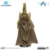 A back view of a detailed action figure with a cape, standing on a display base. Voir les images du produit