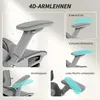 HOMCOM Ergonomische bureaustoel, mesh-kantoorstoel met Productafbeelding-voorbeeld 7