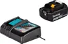 A Makita battery and charger are shown against a white background. Produktbild-Vorschau