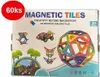 Magnetická stavebnica 60ks - Magnetic Tiles Náhľad obrázku produktu 2
