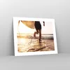 Poster - Poster ohne Rahmen - Surfen Strand Freude - 50x40 Produktbild-Vorschau 7