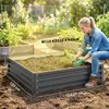Parterre de jardin Outsunny, bac à fleurs avec structure en Voir les images du produit 3