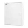 A white electrical distribution box with a door and a circular handle. Produktbild-Vorschau