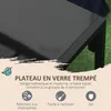 Sweiko Gartenmöbel-Set, 1 Glastisch, 2 Sessel. 1 Sofa, Produktbild-Vorschau 7