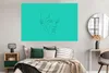 MuchoWow® Poster Mensch - Strichzeichnung - Grün 180x120 cm Produktbild-Vorschau 4