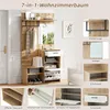 Sweiko 100x38.5x190cm Ensemble de vestiaires avec miroir, Voir les images du produit 9