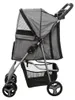 TRIXIE Buggy mit 4 Rädern für Hunde bis 15 kg - grau - 47 × Produktbild-Vorschau 2