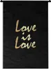 MuchoWow® Wandteppich Wandbehang Zitat - Liebe - Gold Produktbild-Vorschau 1