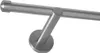A close-up, studio shot of a metal curtain rod bracket and rod. Produktbild-Vorschau