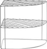 Étagère d'angle de cuisine en métal, grise, 23x23x21,5 cm Voir les images du produit 7