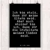 Mr. & Mrs. Panda Bild Ich bin stolz, dass... DIN A4 - Produktbild-Vorschau 2
