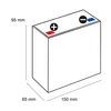 Batterie lithium-ion Exide ELT9B pour moto 12 V 3 Ah 190 A Voir les images du produit 7