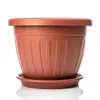 Pot de fleurs BigDean 40 cm avec soucoupe, rond, en terre Voir les images du produit 1