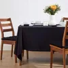 HOMESCAPES Nappe noire 178 x 300 cm, 100% coton Voir les images du produit 1