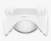 A white baby bathtub shown from the front on a white background. Produktbild-Vorschau