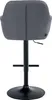 Barhocker TUBEL - Kunstleder Grau 57x59x97 cm Schwarz | Produktbild-Vorschau 5