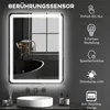 HOMCOM Badspiegel, 70 x 90 cm LED Badezimmerspiegel mit 3 Produktbild-Vorschau 4