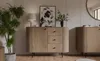 AX LIVING Commode Halay chene Cremona, 1 porte et 3 tiroirs Voir les images du produit 8