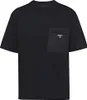 Prada T-Shirt mit Logo Applikation Schwarz Herren Produktbild-Vorschau 1