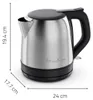 Bouilloire sans fil 1l 2400w  mini inox - Moulinex - Voir les images du produit 2