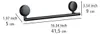 WENKO Static-Loc® Plus Badetuchstange Pavia Schwarz Produktbild-Vorschau 5