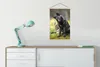 MuchoWow® Textilposter Wolf - Schwarz - Gras 60x90 cm mit Produktbild-Vorschau 3